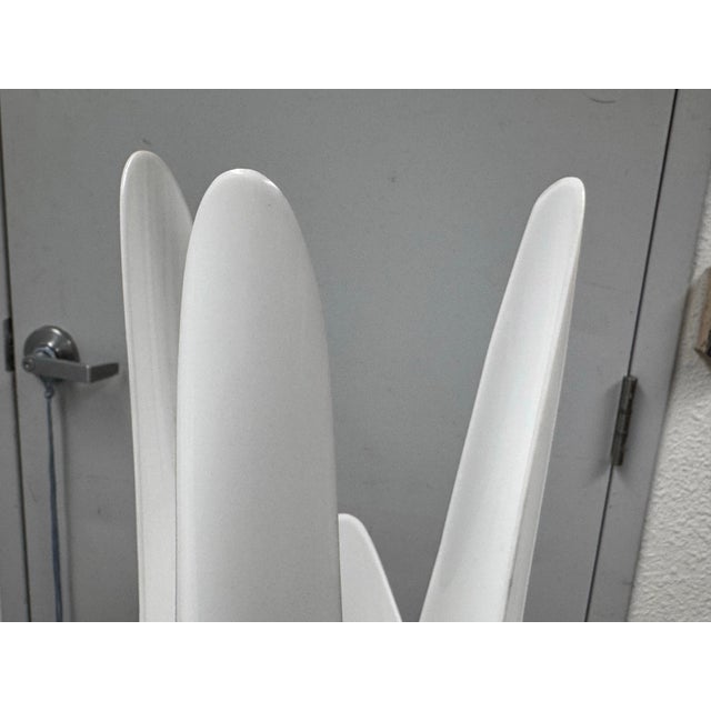 Plastic Roger Rougier Grand Acrylic Tulip Lamps, Circa 1970's Pair For Sale - Image 7 of 12