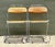 Mid-Century Modern Vintage Italian Chrome and Cane Folding Chairs - A Pair For Sale - Image 3 of 18