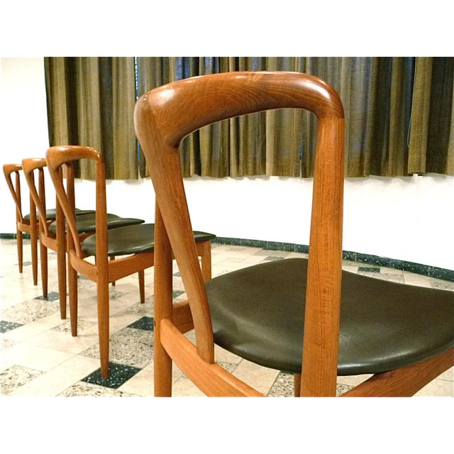 Danish Teakwood Juliane Dining Chairs by Johannes Andersen for Uldum Møbelfabrik, Set of 4 For Sale - Image 10 of 13