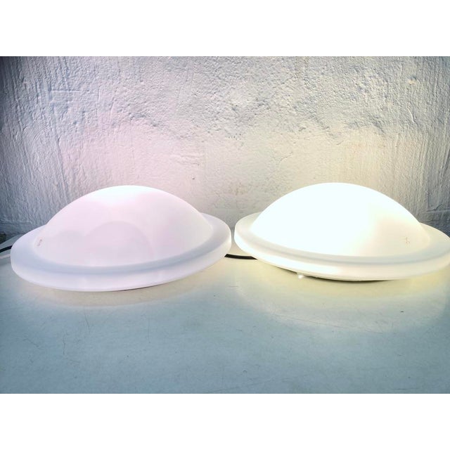 Vintage UFO Wall Lamps from Peill & Putzler, 1970s, Set of 2 For Sale - Image 4 of 10