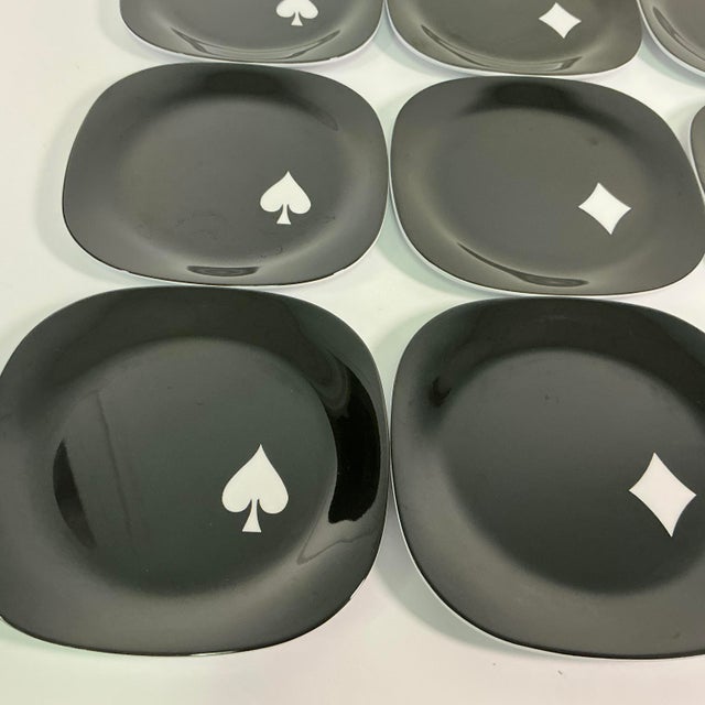 1990s Vintage Americana Contemporary Boho Chic Melamine Snack/Dessert Plates - Set of 10. For Sale - Image 10 of 12