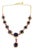 Bochic "Capri" Blue Multi Sapphire & Ruby Necklace Set 18K Gold & Silver For Sale