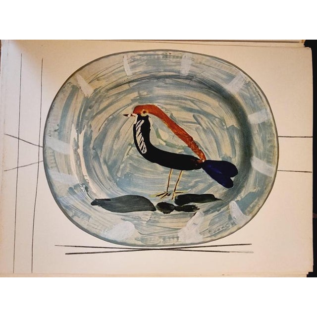 1940s Print Depicting Pablo Picasso Vallauris Plate with Bird from Albert Skira, Mid-20th Century For Sale - Image 5 of 9