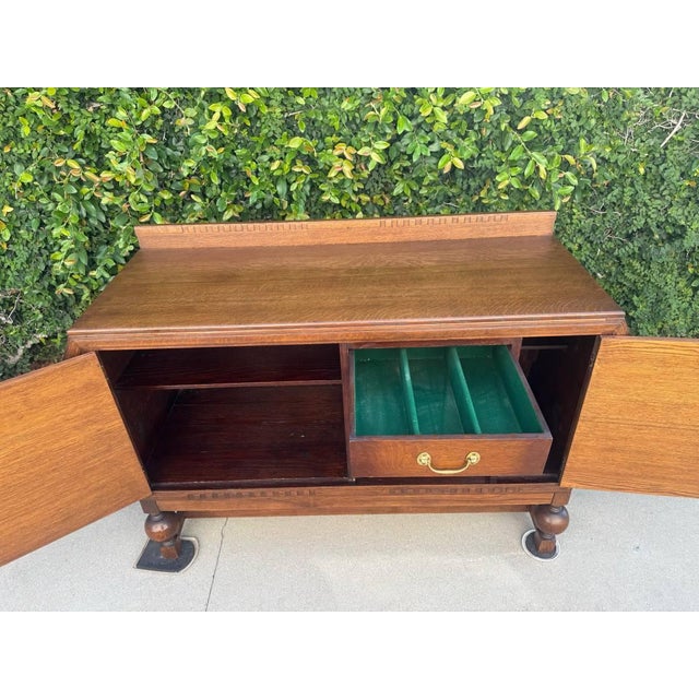 Art Deco Oak Sideboard/Credenza/Buffet For Sale In Los Angeles - Image 6 of 16