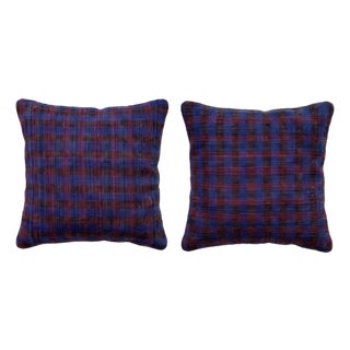 Turkish Wool Kilim Pillow Cover 18'' X 20'' - Set of Two For Sale