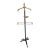 Vintage Hollywood Regency Style Gentlemen's Brass & Decorative Iron Valet Clothing Rack For Sale
