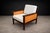 Brazilian Modern Armchair in Rosewood, Leather & Linen, Fatima, 1960s For Sale - Image 4 of 12