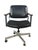 A handsome vintage mid-century modern swivel office chair by United Chair Co. of Leeds, Alabama, combining a polished...