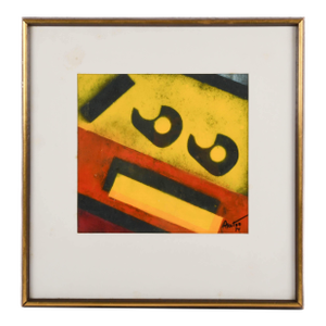 Framed Signed James Akston Mixed Media Painting