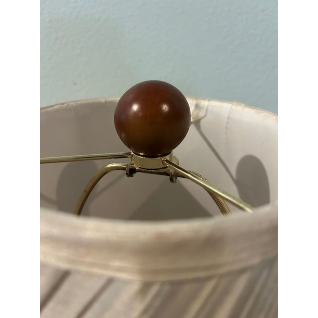 Late 20th Century Custom Made Blue and White Chinoiserie Lamp on Carved Ming Style Base For Sale - Image 9 of 12