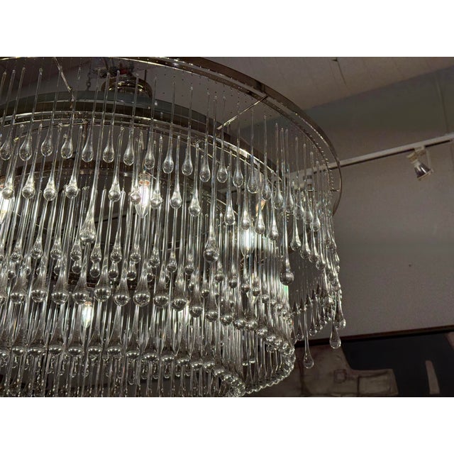 Ochre Light Drizzle Three-Tier Round Chandelier For Sale - Image 11 of 12