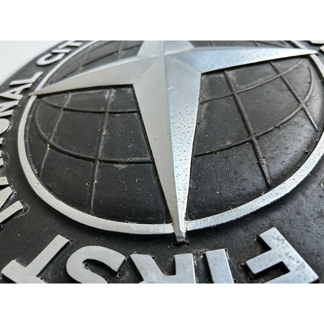1950's Cast Aluminum First National City Bank New York Signage For Sale - Image 10 of 18