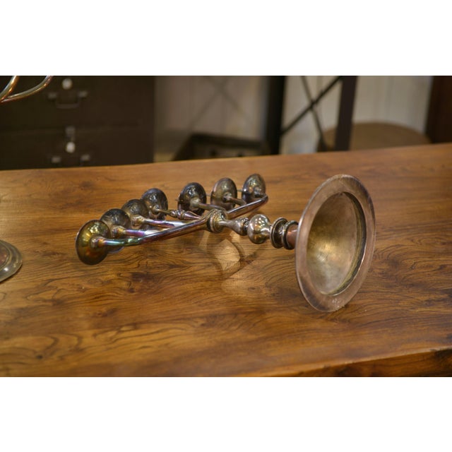 Vintage Brass and Copper Candleholders, 1950s, Set of 2 For Sale - Image 10 of 12