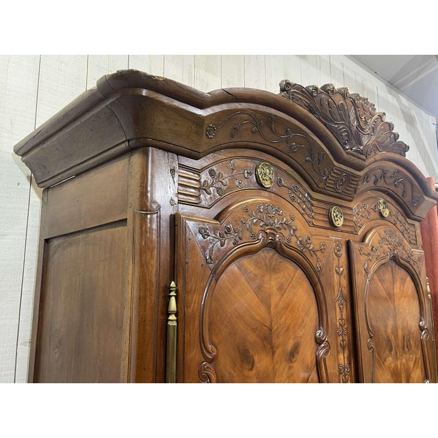 19th Century Rennes Wardrobe in Cherry Wood from Louis Boutin For Sale - Image 12 of 18