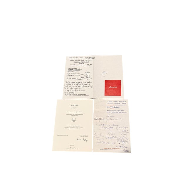 Late 20th Century Thomas Bastide for Baccarat "Zoom" Decanter Set of 7 with storage— Signed, Numbered 274/500 For Sale In Orlando - Image 6 of 10