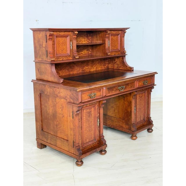 Antique Gründerzeit Writing Desk, 1880 For Sale - Image 16 of 18