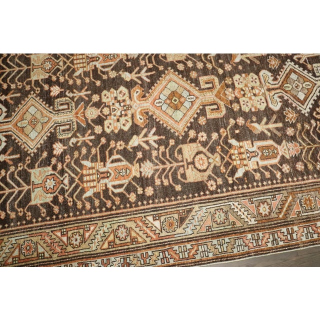 Persian Early 20th Century Brown Persian Kurd Bakhtiari - 4'3" x 6'7" For Sale - Image 3 of 9