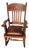 Antique 1880s Carved Oak Childs Rocker For Sale
