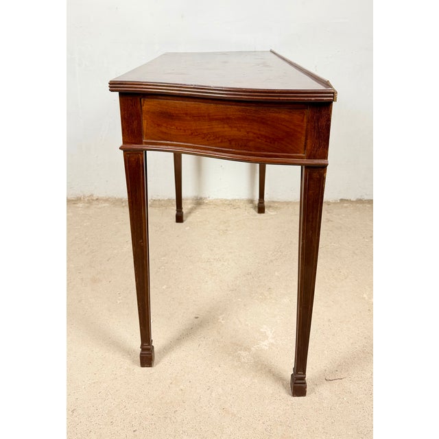 Wood Spanish Console Table with Two Drawers, 1980s For Sale - Image 7 of 11