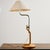 Swedish ‘Grevie’ table lamp with textile lampshade designed by Lars Bessfelt for Ateljé Lyktan in the 1980s. The height of...