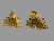 Victorian Set of 4 Matching Antique Victorian Gilt Metal Grape & Leaf Curtain Tiebacks For Sale - Image 3 of 5