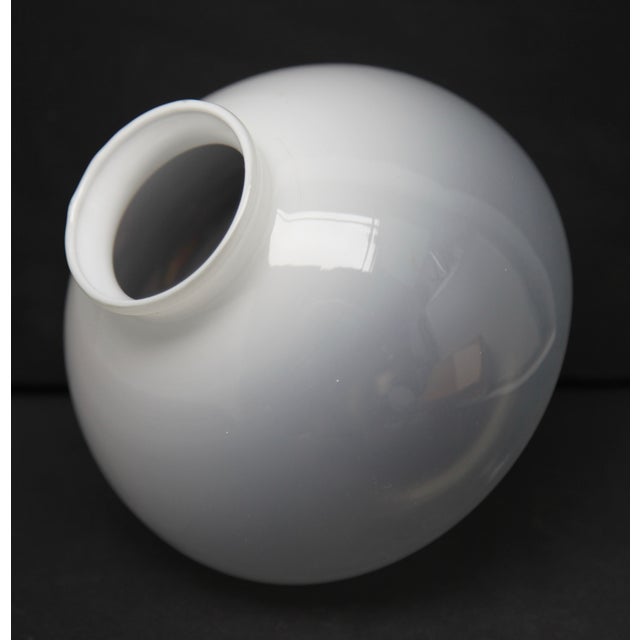 Chrome and Opaline Glass Globes Chandelier from Sciolari For Sale - Image 16 of 17