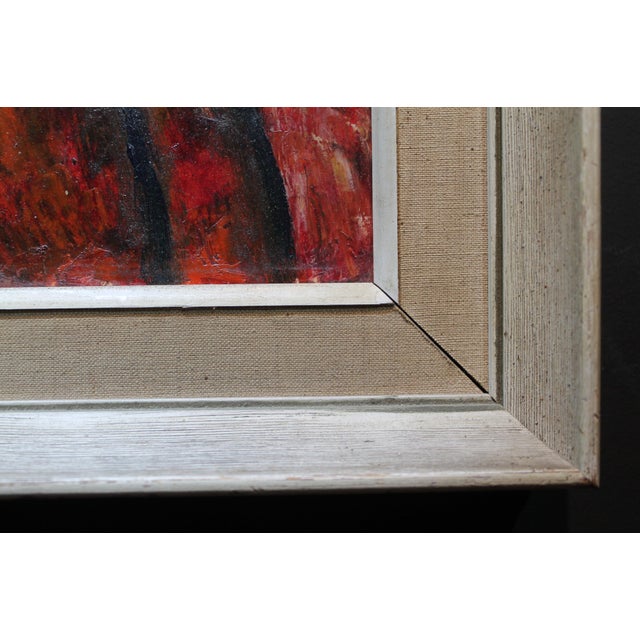 Bueno, Portrait of a Melancholy Girl, 1960s, Oil For Sale - Image 9 of 12