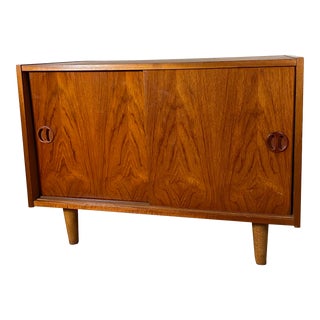 Mid-Century Modern Danish Teak Credenza Cabinet, Circa 1960s For Sale
