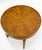 Mid 20th Century Baker Walnut Round Sunburst Pattern Gallery Top Drawer Side Lamp Table Stand For Sale - Image 11 of 15