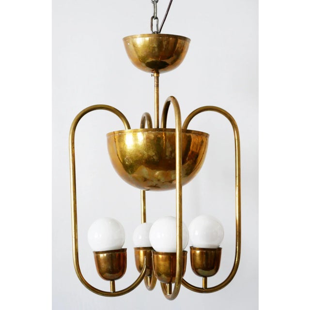 1930s Brass Ceiling Lamp by Hayno Focken for Hayno Focken, 1930s For Sale - Image 5 of 18