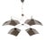 Mid-Century Modern Corolla Pendant Light in Chrome from Giovanni Grignani, Italy, 1970s For Sale