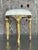 French Vintage Regency Patinated Low Stool For Sale - Image 3 of 9