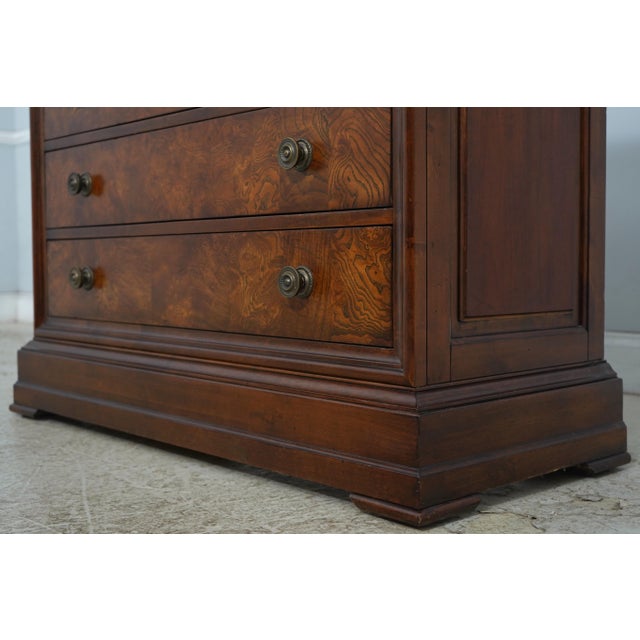 Ethan Allen Empire Style Marble Top 4 Drawer Chest For Sale - Image 12 of 17