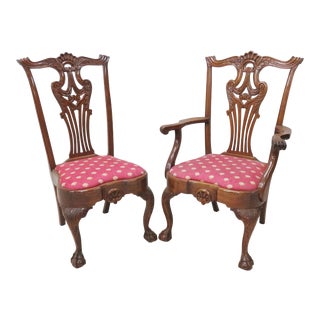 Centennial Chippendale Style Chairs - A Pair For Sale