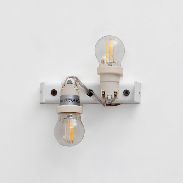 Clear Murano Glass Wall Sconces with Textured Relief, 2000s, Set of 2 For Sale - Image 9 of 10