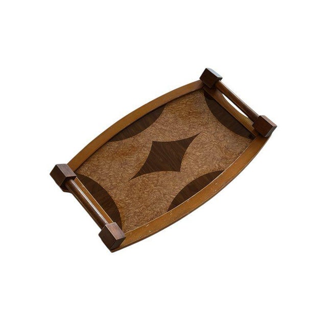 Vintage Art Deco Wooden Marquetry Tray, 1930s For Sale - Image 12 of 12
