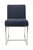 Restoration Hardware Set of 8 Restoration Hardware Blue Upholstered Dining Chairs For Sale - Image 4 of 10