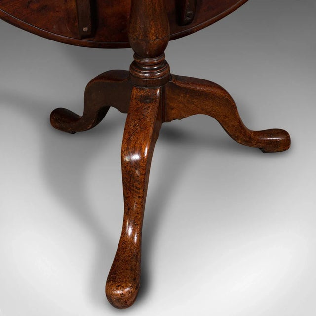1780s 3 Feet Wide Antique Georgian English Tilt Top Table For Sale - Image 11 of 13