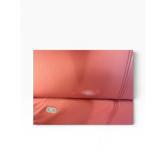 Red Vintage DS-102 Red Leather Sofa with Ottomans from de Sede, 1990s, Set of 4 For Sale - Image 8 of 9