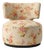 Capricho Swivel Chair Creme Ditsy by Moanne For Sale