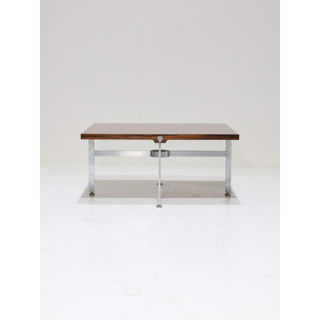 1960s Coffee Table in Rosewood and Steel by Sven Ellekær for Søren Willadsen Møbelfabrik, Denmark, 1960s For Sale - Image 5 of 11