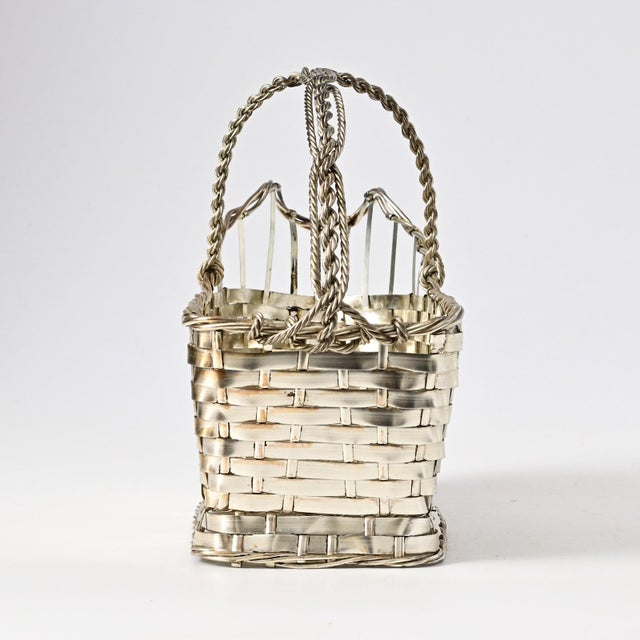 Metal Silver-Plated Wine Basket from Christofle, 1970s For Sale - Image 7 of 13