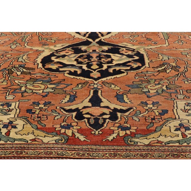 Late 19th Century Persian Farahan Sarouk Rug, 10'06 X 13'07 For Sale In Dallas - Image 6 of 12