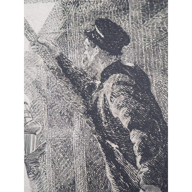 Paul Renouard, Hamlet and the Specter, 1893, Original Etching For Sale - Image 6 of 7