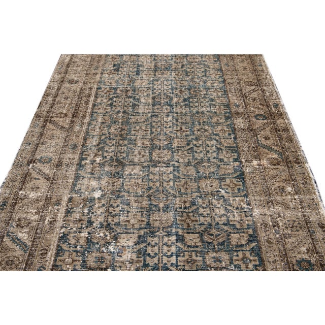 Vintage Distressed Malayer Wool Runner For Sale - Image 9 of 13