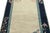 Vintage Chinese Deco Style Rug, Off-White Field, Blue and Pink Floral Border For Sale - Image 4 of 6