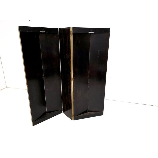 Beige Postmodern 5-Panel Room Divider with Asiatic Elephants from Doro, Italy, 1980s For Sale - Image 8 of 17