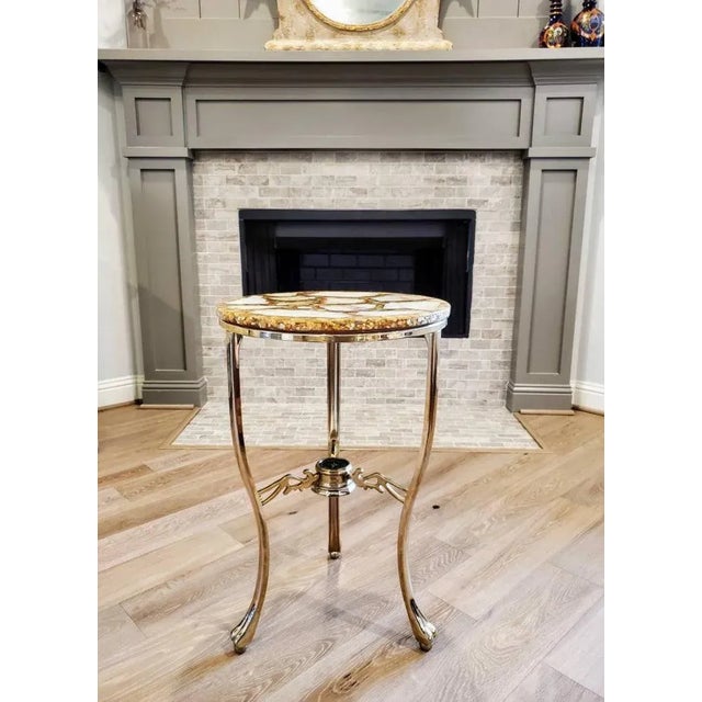 A visually striking modernist Arturo Pani style accent table. Dating to the late 20th/early 21st century, featuring a...