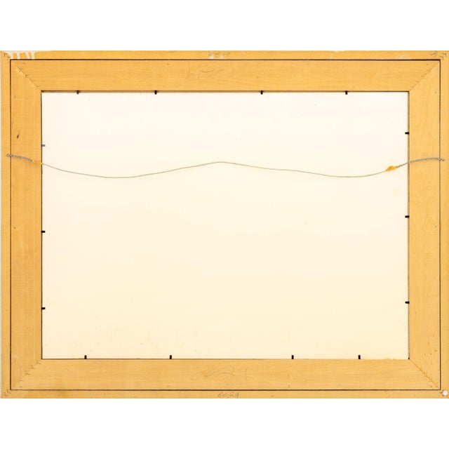 Brick Red F. Dawn Snell "Me and My Shadows" Mix Media, 1989 For Sale - Image 8 of 9