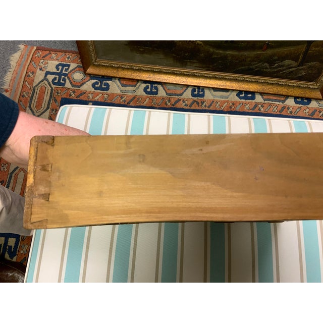 Brown Pine Side Table For Sale - Image 8 of 8